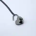 collier cadenas coeur​ 12