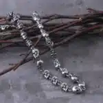 collier homme plusieurs cranes 1