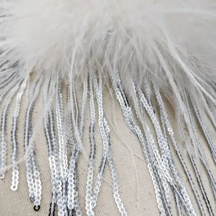collier ras de cou plume​ 6