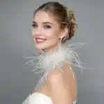 collier ras de cou plume​ 1