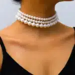 collier perle 3 rangs fantaisie​ 2