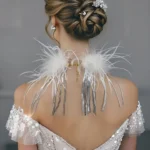 collier ras de cou plume​ 2